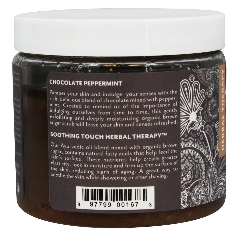 Esfoliante de Açúcar Mascavo Chocolate Peppermint Indulgente - 16 oz. Soothing Touch - Imagem 3