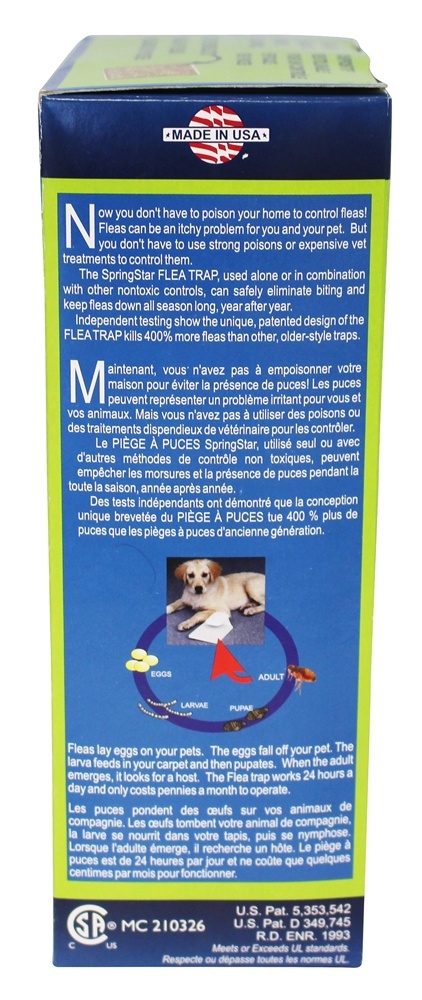 Armadilha elétrica contra pulgas da BioCare com almofada de captura SpringStar - Imagem 2