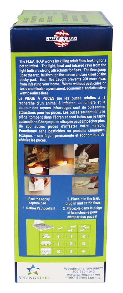 Armadilha elétrica contra pulgas da BioCare com almofada de captura SpringStar - Imagem 3