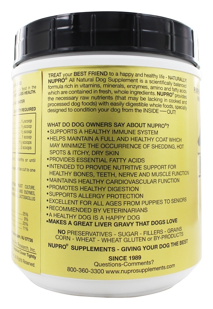 Todo o suplemento natural do cão - 30 oz. Nupro - Imagem 3