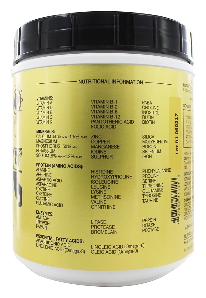 Todo o suplemento natural do cão - 30 oz. Nupro - Imagem 4