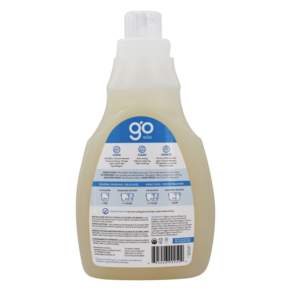 Detergente Líquido para a Roupa 66 Carrega Livre e Transparente - 50 fl. oz. GO - Imagem 2