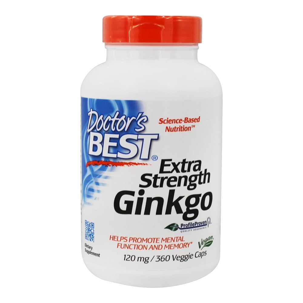 Ginkgo Força Extra 120 mg. - Cápsulas vegetarianas 360 Doctor's Best