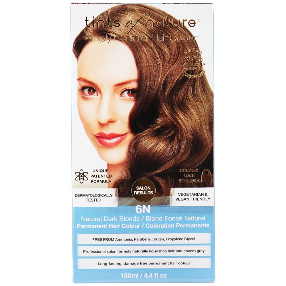 Condicionamento Permanente Cabelo Cor 6n Natural Escuro Loira - 4.4 fl. oz. Tints Of Nature