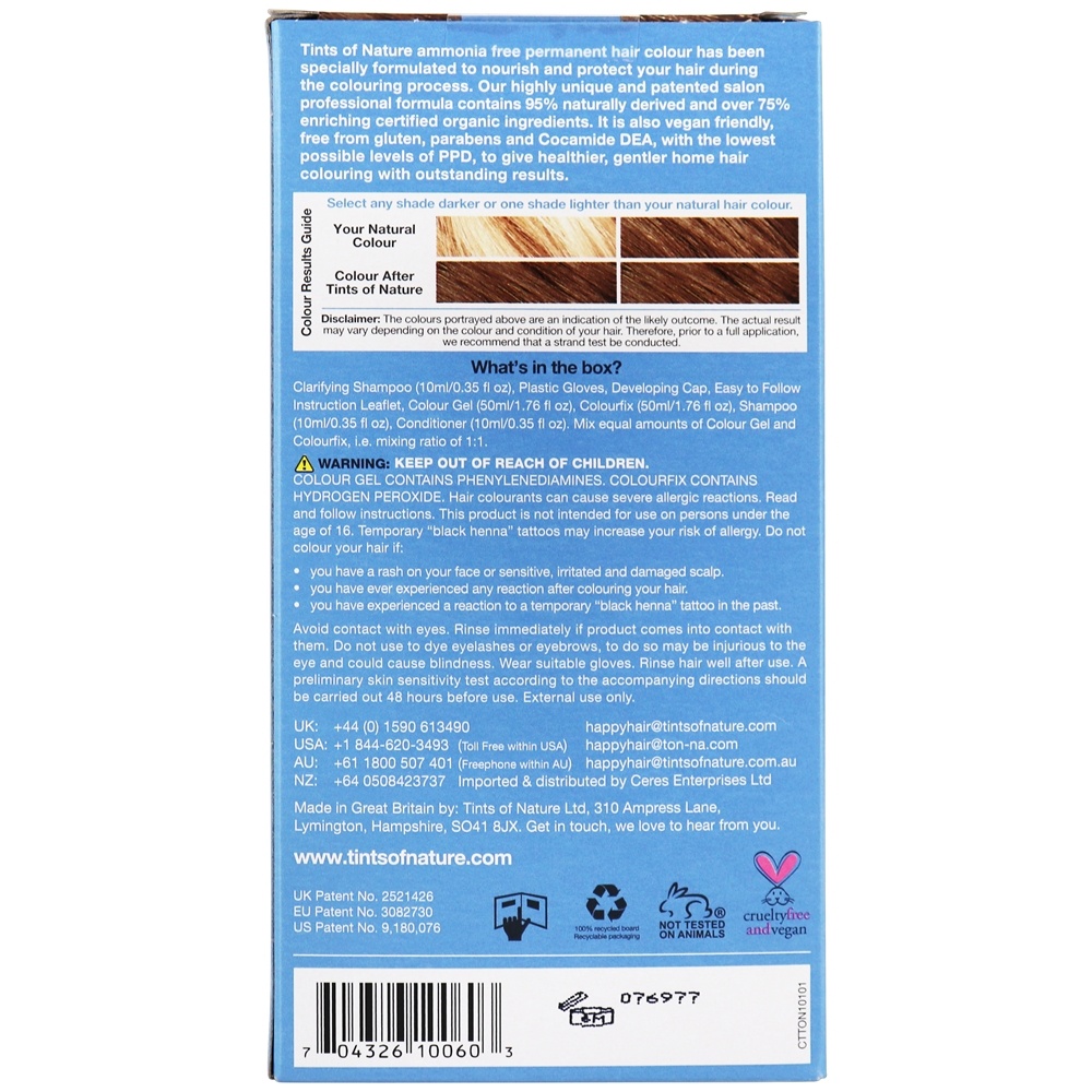 Condicionamento Permanente Cabelo Cor 6n Natural Escuro Loira - 4.4 fl. oz. Tints Of Nature - Imagem 4