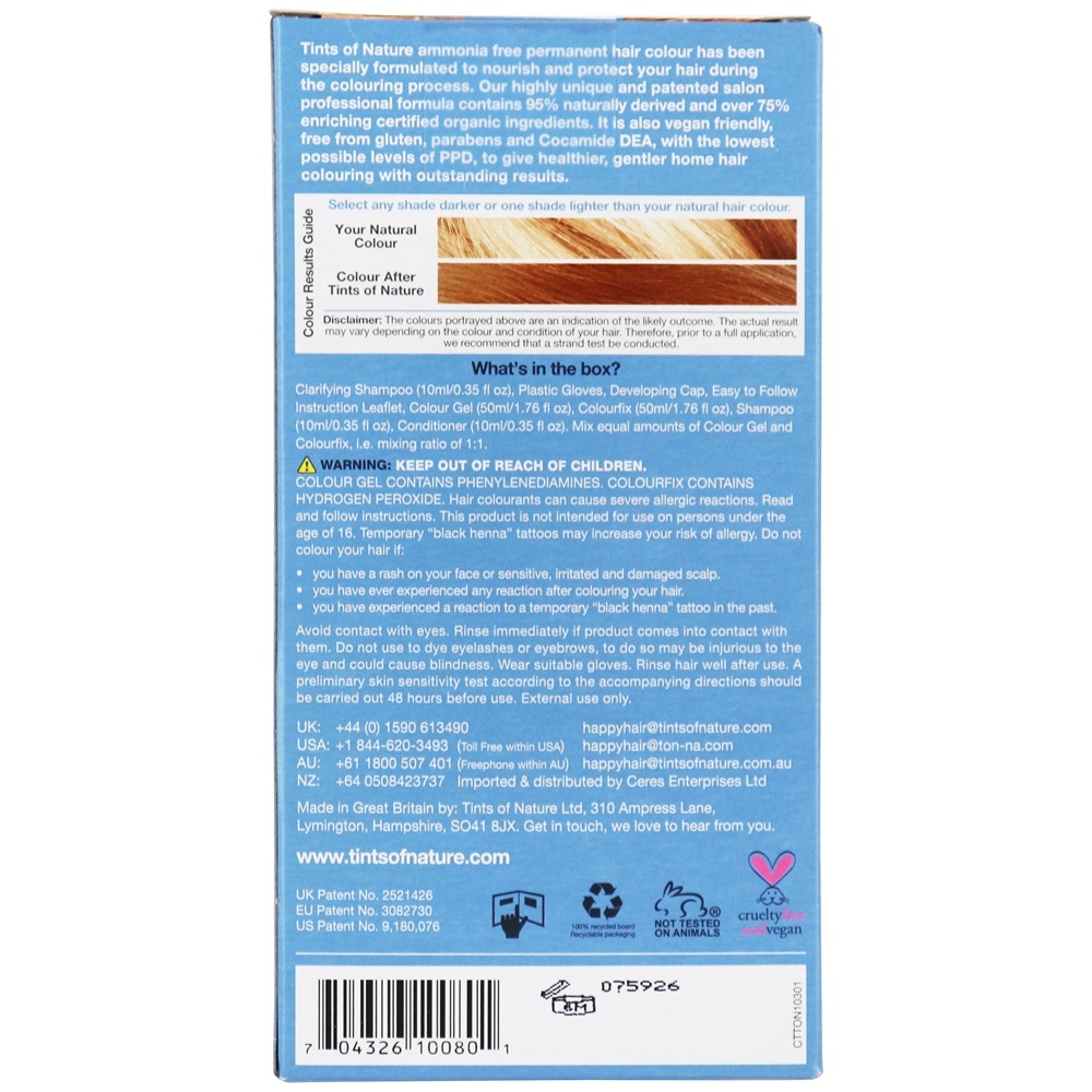 Conditoning Cabelo Permanente Cor 8N Luz Natural Loira - 4.4 fl. oz. Tints Of Nature - Imagem 4