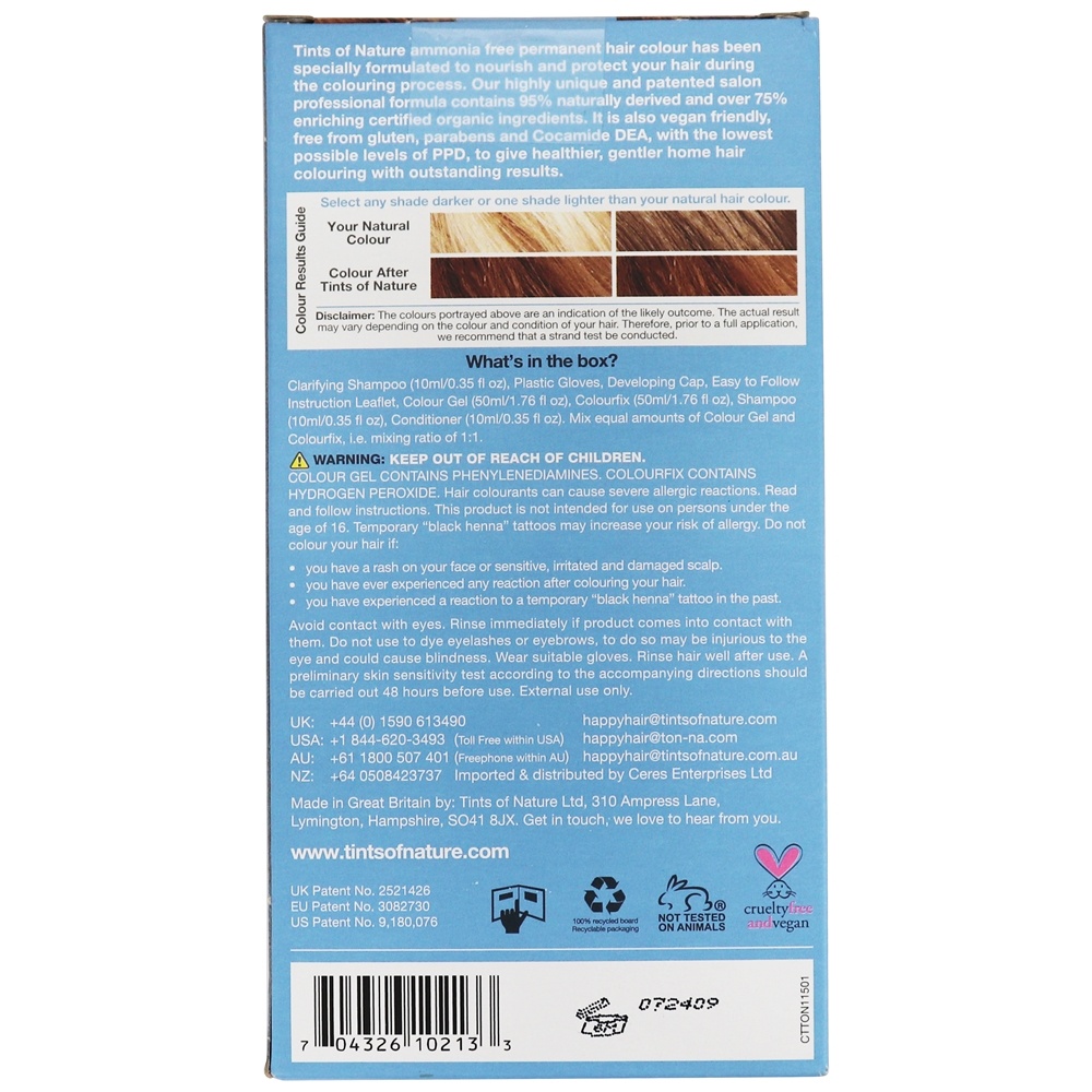Condicionamento Permanente Cabelo Cor 6tf Escuro Caramelo Loira - 4.4 fl. oz. Tints Of Nature - Imagem 4