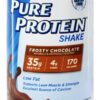 Comprar agitar chocolate gelado - 11 fl. Oz. Pure protein preço no brasil bebidas prontas de proteína nutrição esportiva suplemento importado loja 1 online promoção -