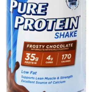 Comprar agitar chocolate gelado - 11 fl. Oz. Pure protein preço no brasil bebidas prontas de proteína nutrição esportiva suplemento importado loja 31 online promoção -