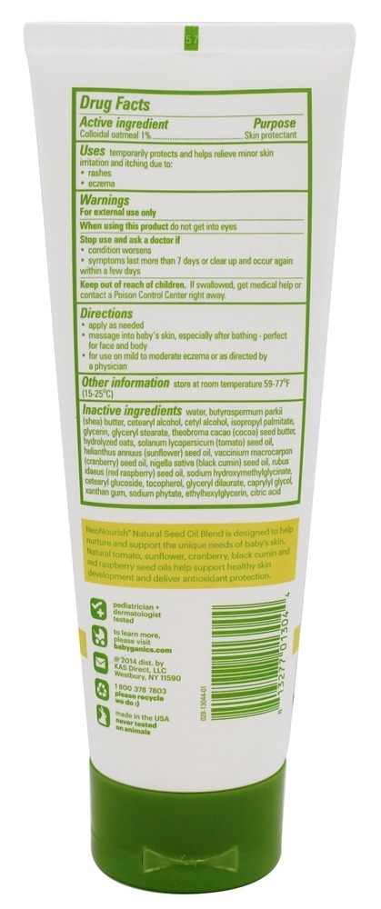 Hidratante Eczema Cuidar Pele Protectant Creme Fragrância Livre - 8 fl. oz. Tamanho do valor Ba - Imagem 2