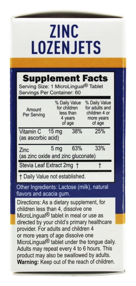 Lozenjets de zinco Instant Dissolve - 60 Tablets Superior Source - Imagem 2