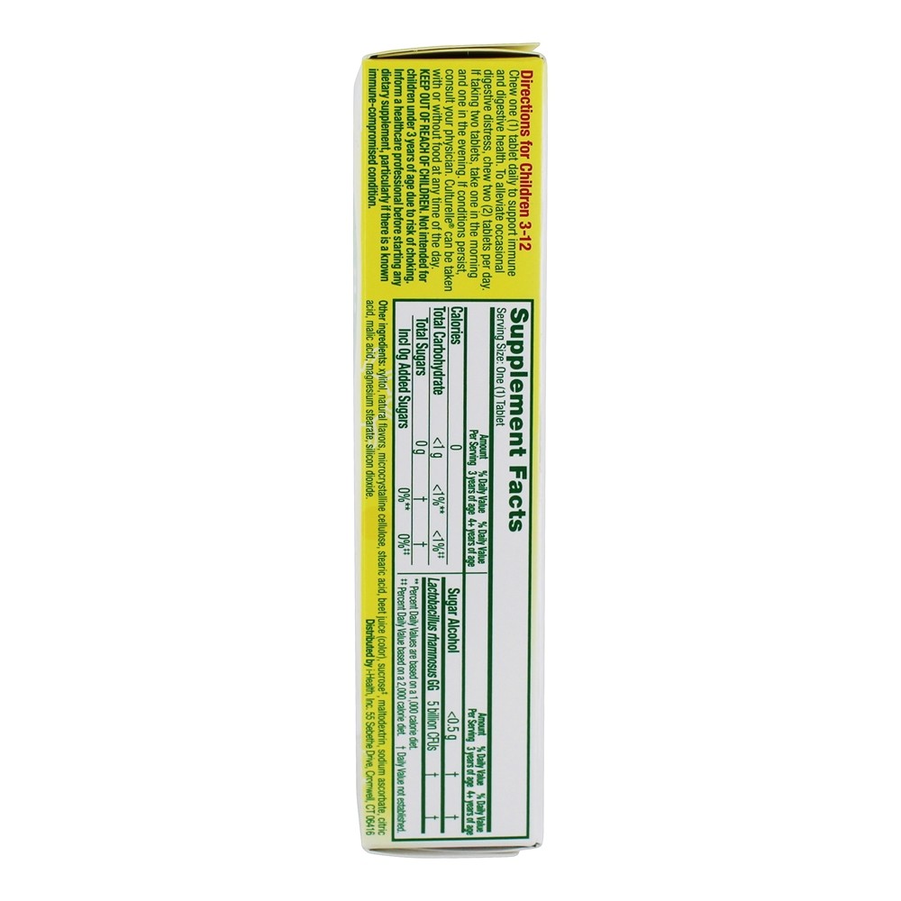 Probiótico Diário Infantil Sabor de Frutas 5 Bilhões de UFC - 30 comprimidos mastigáveis Culturelle - Imagem 2