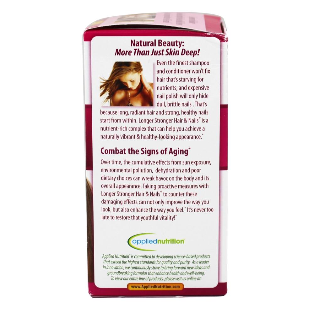 Unhas e Cabelos Compridos & Fortes - 60 Softgels Applied Nutrition - Imagem 3