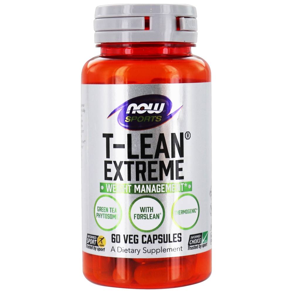 NOW Sports T-Lean Controle extremo de peso - 60 Cápsula (s) vegetal (s) NOW Foods