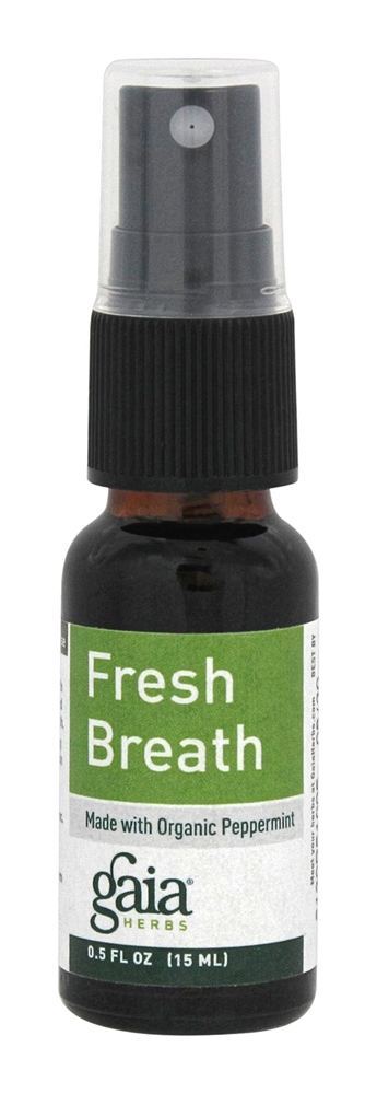 Hortelã-pimenta orgânica de respiração fresca - 0.5 fl. oz. Gaia Herbs