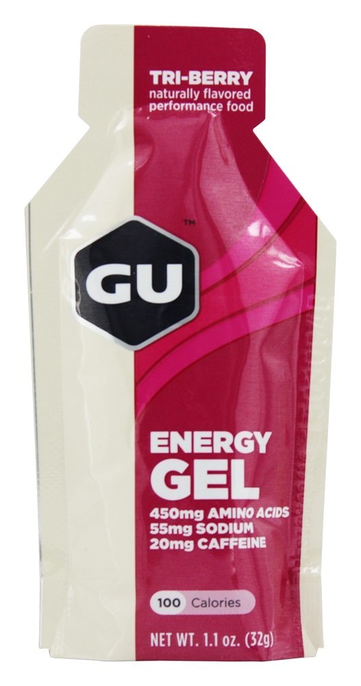 Gel energético 20mg Cafeína Tri-Berry - 1.1 oz. GU Energy