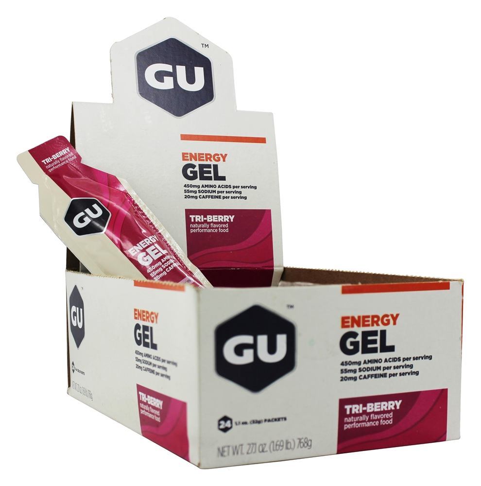 Gel energético 20mg Cafeína Tri-Berry - 1.1 oz. GU Energy - Imagem 3