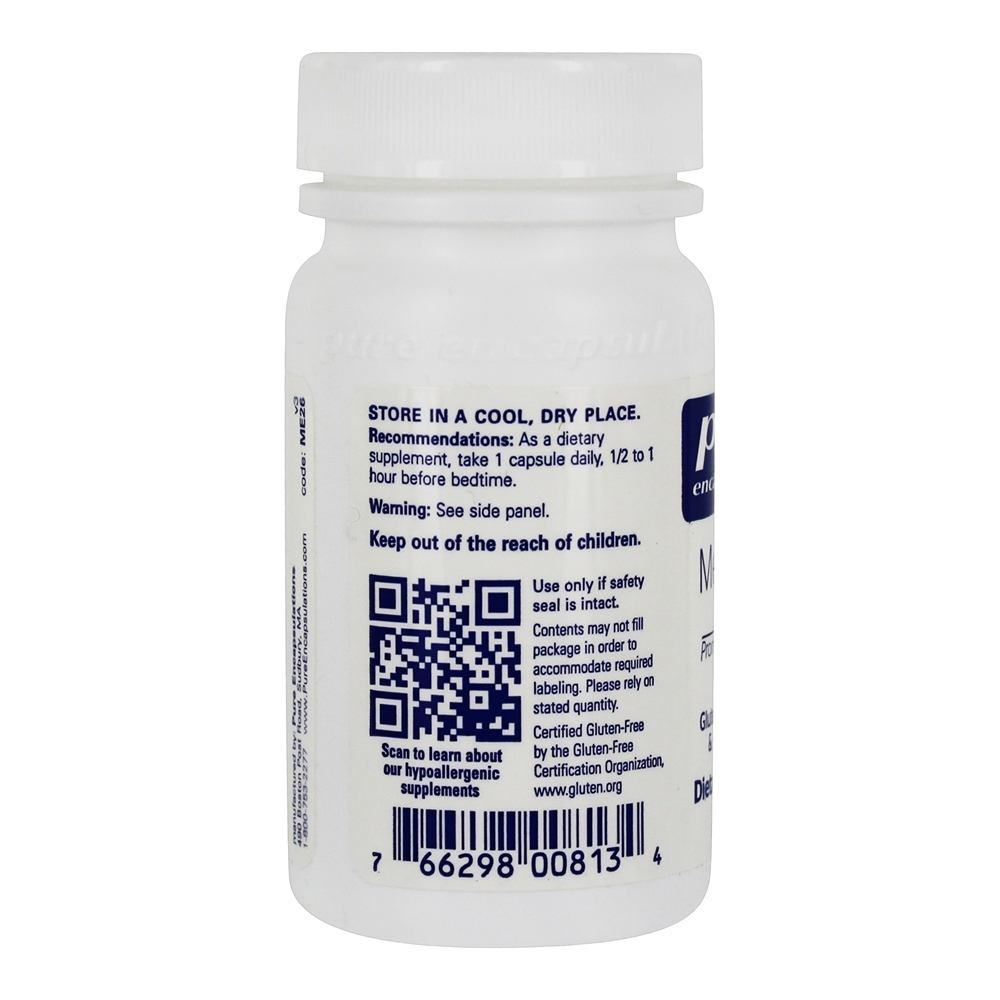 Melatonina para Células e Tecidos Saudáveis 20 mg. - Cápsulas vegetarianas 60 Pure Encapsulations - Imagem 4