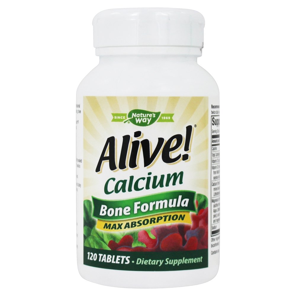 Absorção máxima da fórmula óssea de cálcio vivo 1300 mg . - 120 Tablets Nature's Way - Imagem 2