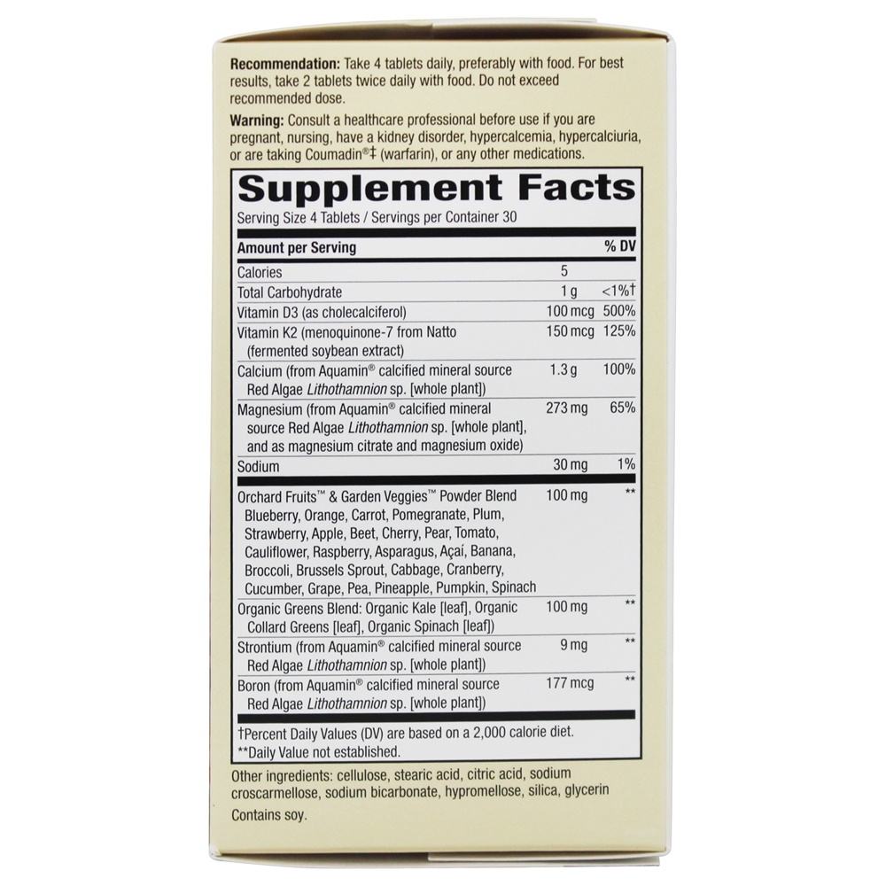Absorção máxima da fórmula óssea de cálcio vivo 1300 mg . - 120 Tablets Nature's Way - Imagem 3