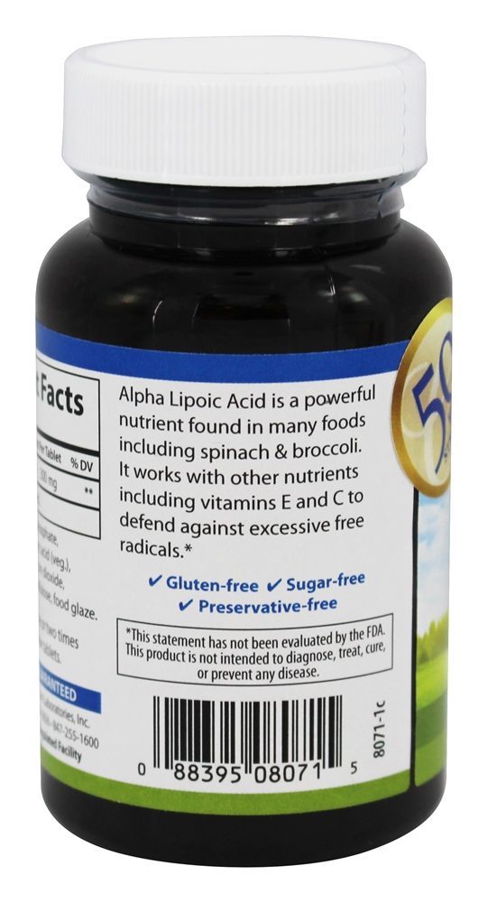 Ácido Alpha-Lipóico 300 mg. - 90 Tablets Carlson Labs - Imagem 3