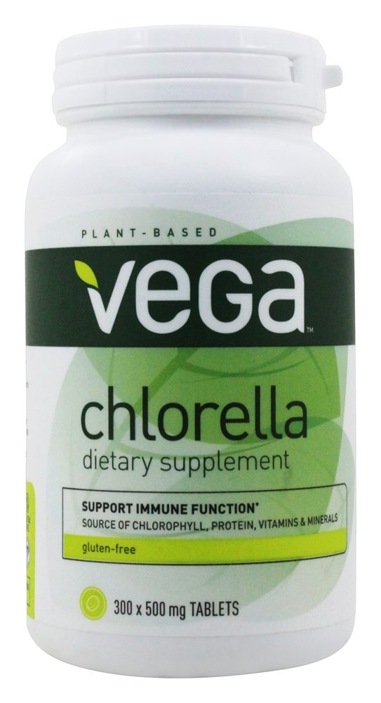 Chlorella 500 mg. - 300 Tablets Vega