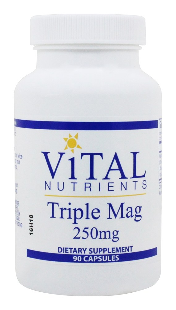Triple Mag 250 mg. - Cápsulas 90 Vital Nutrients
