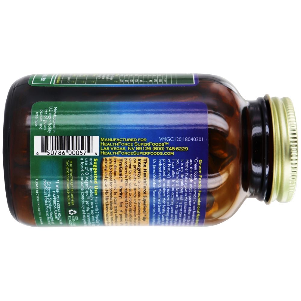 Vitamineral Verde Versão 5.5 - Cápsulas vegetarianas 120 HealthForce Superfoods - Imagem 4