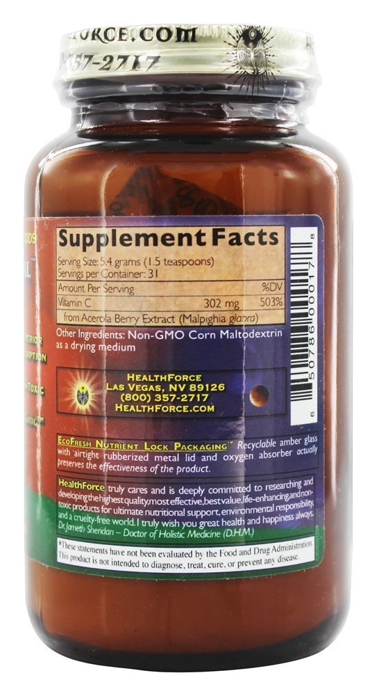Versão em pó verdadeiramente natural da vitamina C 3 - 180 Grama (s) HealthForce Superfoods - Imagem 2