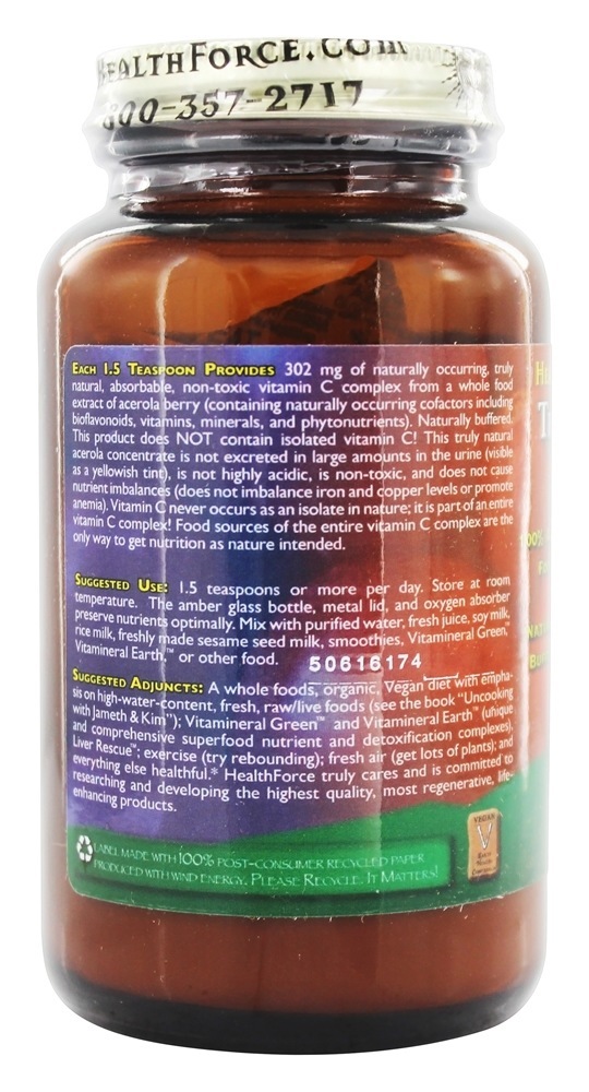 Versão em pó verdadeiramente natural da vitamina C 3 - 180 Grama (s) HealthForce Superfoods - Imagem 3