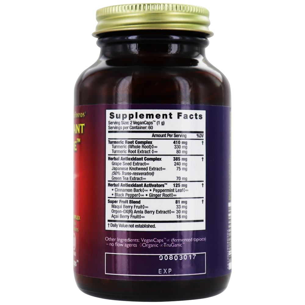 Antioxidante extremo completo Spectrum versão complexa 9.1 - 120 Tampas veganas HealthForce Superfoods - Imagem 2