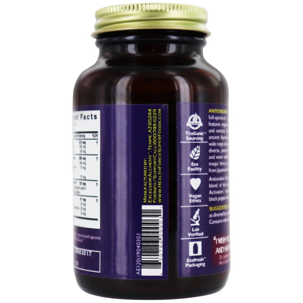 Antioxidante extremo completo Spectrum versão complexa 9.1 - 120 Tampas veganas HealthForce Superfoods - Imagem 4