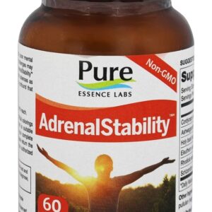 AdrenalStability Para Suporte das Glândulas Adrenais - Cápsulas vegetarianas 60 Pure Essence Labs