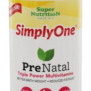 Simplesmente um multivitamínico pré-natal de potência tripla - 30 Tablets Super Nutrition