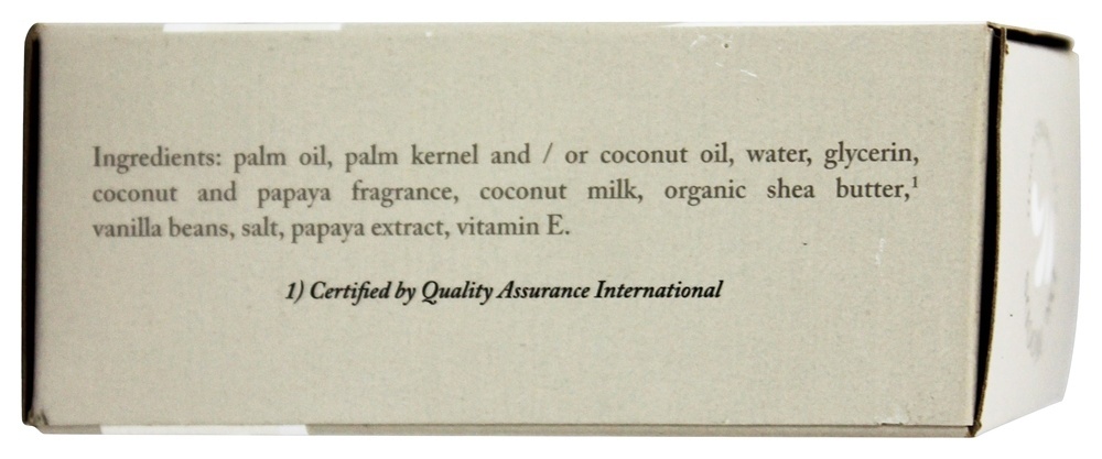 100 % Natural Bar Sabonete com Leite de Coco com Manteiga de Karité Orgânica do Comércio Justo - 5.25 oz. Dr. Woods - Imagem 2