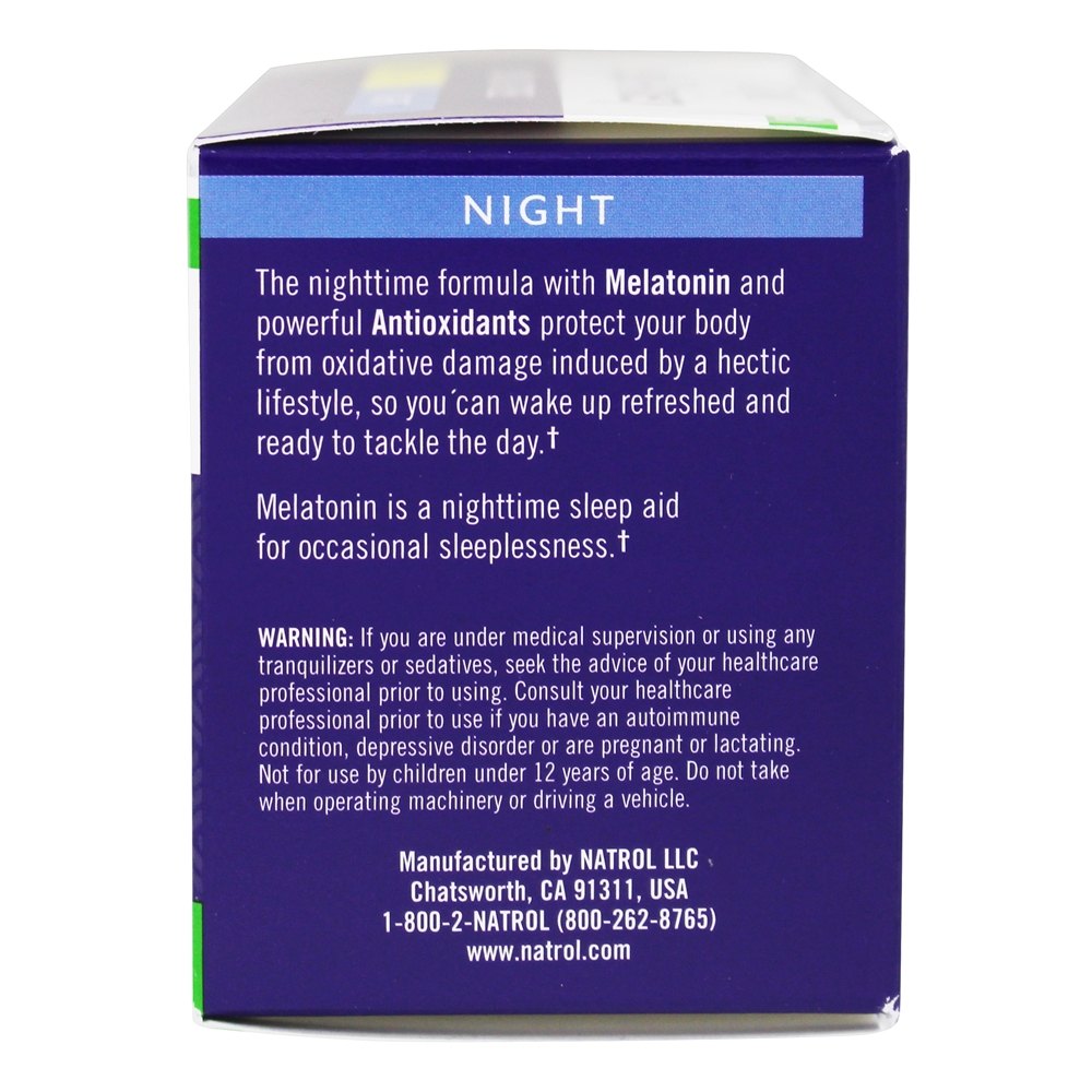 Estresse & Ansiedade Fórmula para Dia & Noite Fornecimento de 30 Dias - 60 Tablets Natrol - Imagem 3