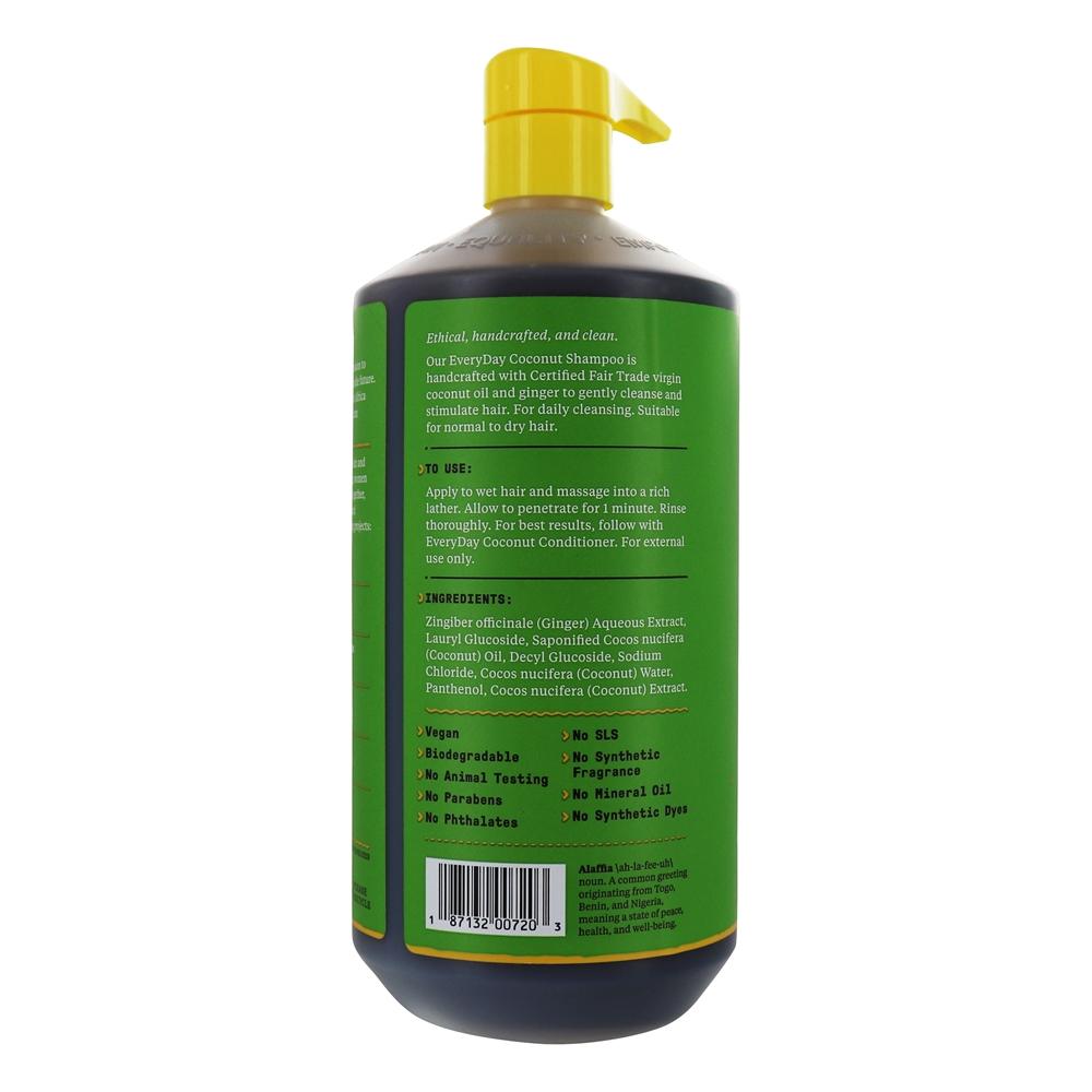 Todos os dias xampu hidratante de coco Puramente aroma de coco - 32 fl. oz. Alaffia - Imagem 2