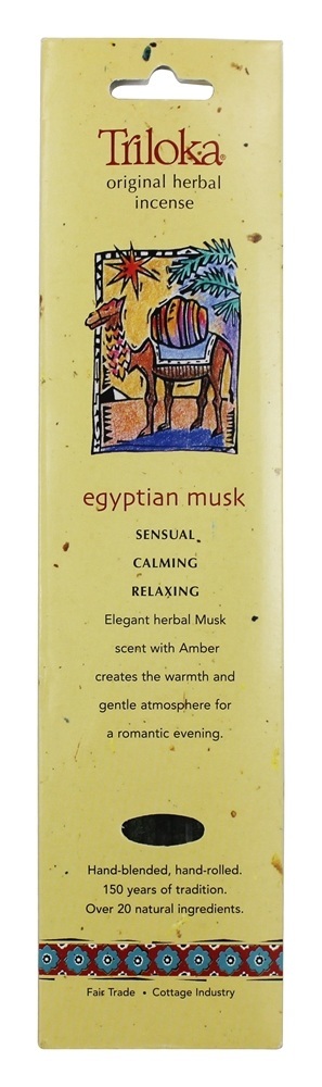 Musk egípcio original do incenso erval - 10 Stick (s) Triloka