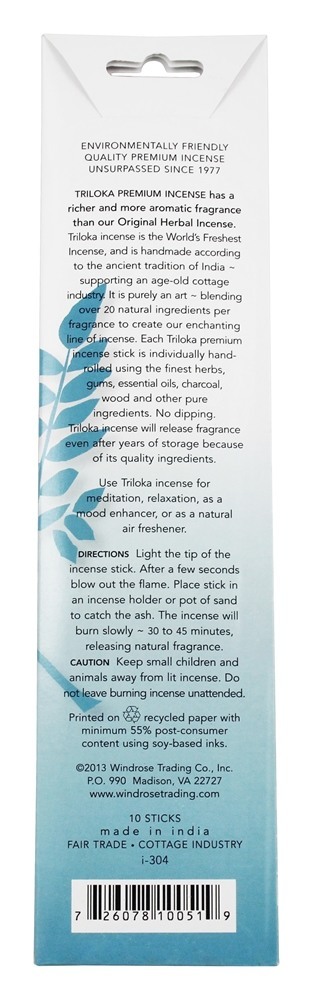 Incenso Incenso Premium - 10 Stick (s) Triloka - Imagem 2