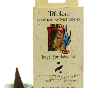 Comprar cones de incenso premium royal sandalwood - 14 cone (s) triloka preço no brasil aromaterapia incenso suplemento importado loja 5 online promoção -