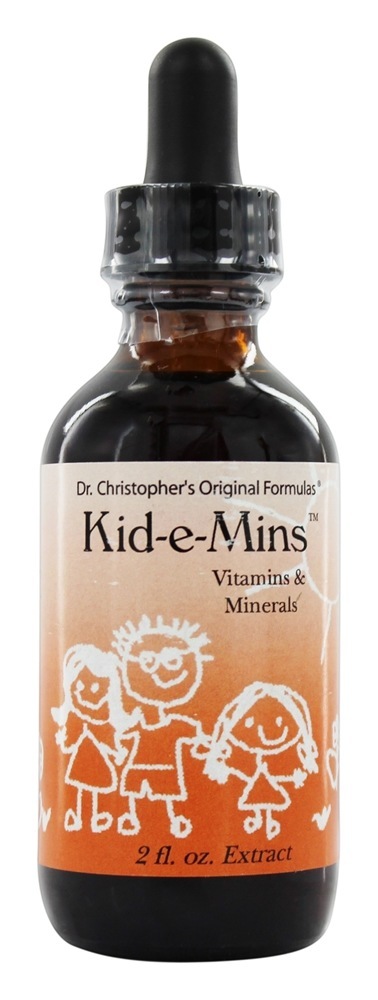 Extrato de Vitaminas e Minerais Kid-e-Mins - 2 oz. Dr. Christopher's Original Formulas