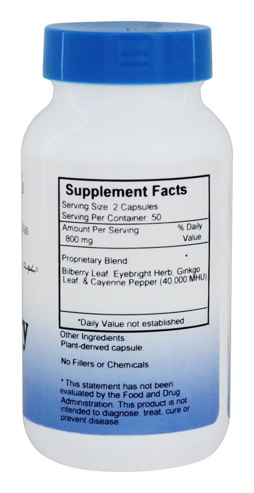 Olho de Mirtilo 400 mg. - Cápsulas vegetarianas 100 Dr. Christopher's Original Formulas - Imagem 2