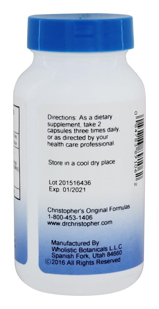 Olho de Mirtilo 400 mg. - Cápsulas vegetarianas 100 Dr. Christopher's Original Formulas - Imagem 3
