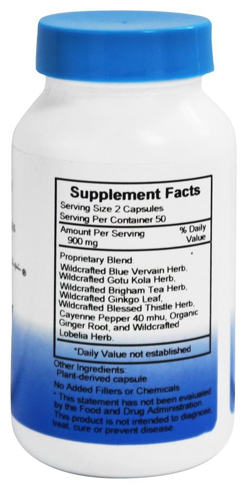 Fórmula Memory Plus 450 mg. - Cápsulas vegetarianas 100 Dr. Christopher's Original Formulas - Imagem 2