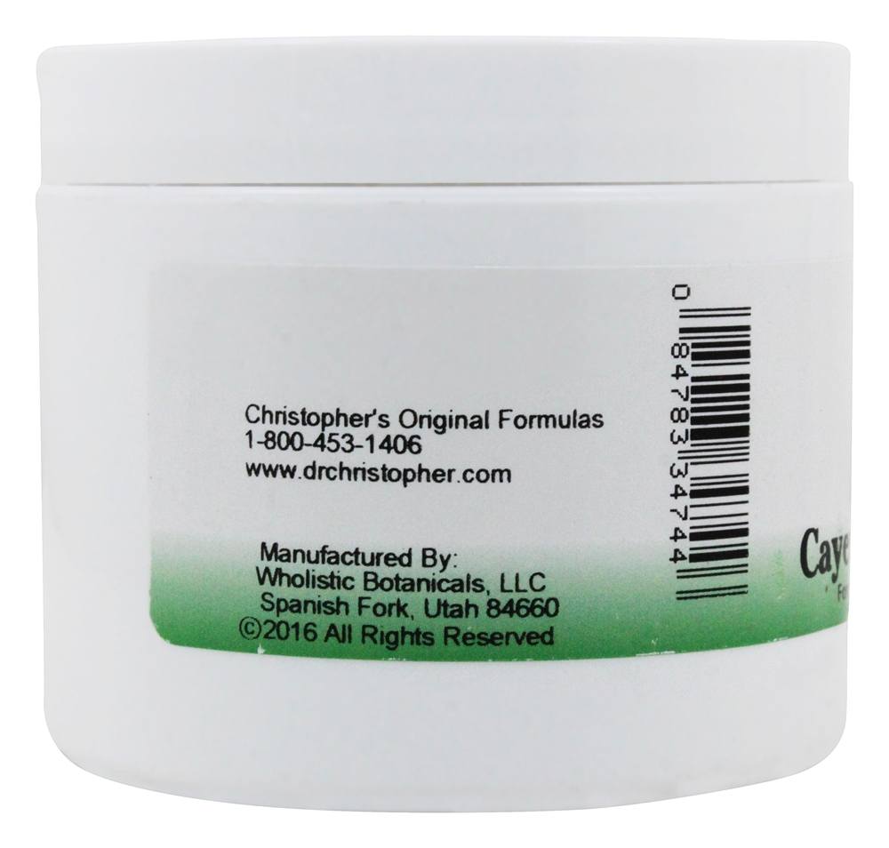 Pomada De Calor De Caiena - 4 oz. Dr. Christopher's Original Formulas - Imagem 3