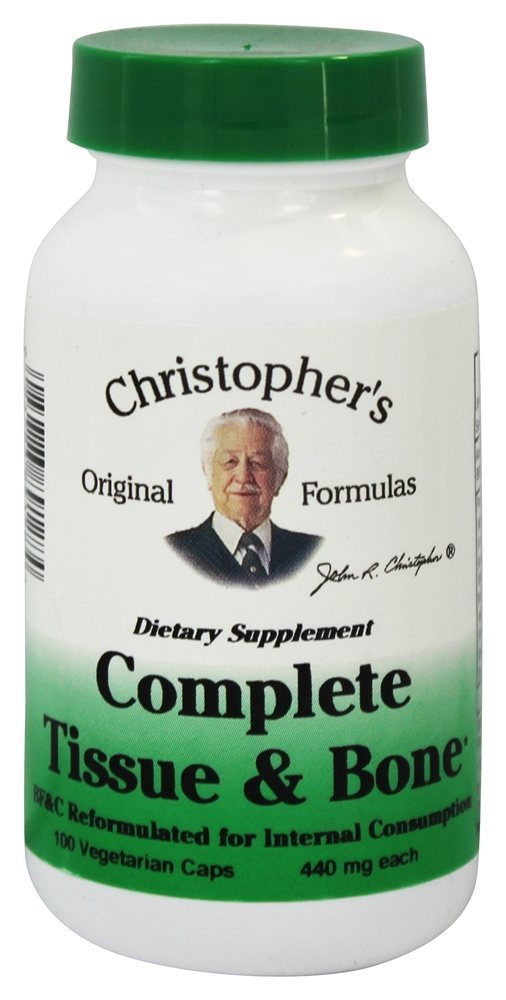 Completar Tecido e Osso Fórmula 440 mg. - Cápsulas vegetarianas 100 Dr. Christopher's Original Formulas
