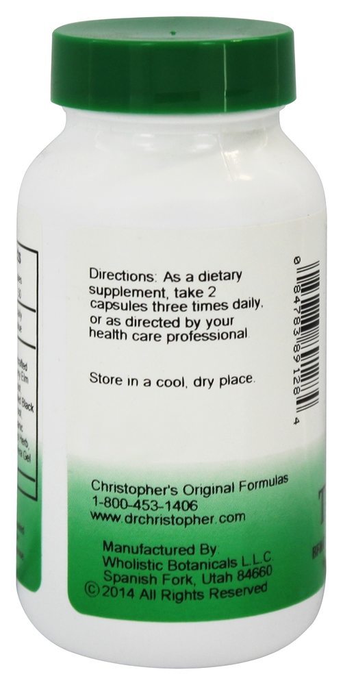 Completar Tecido e Osso Fórmula 440 mg. - Cápsulas vegetarianas 100 Dr. Christopher's Original Formulas - Imagem 3
