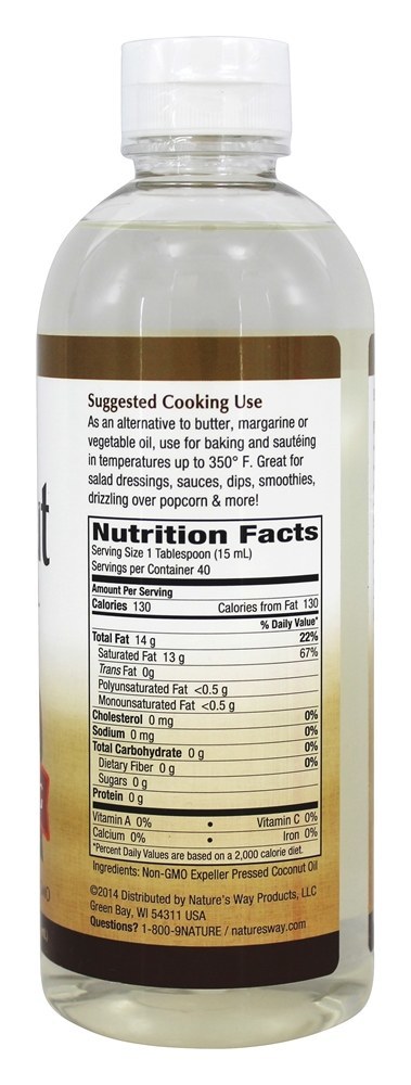 Óleo Premium de Coco Líquido - 20 fl. oz. Nature's Way - Imagem 2