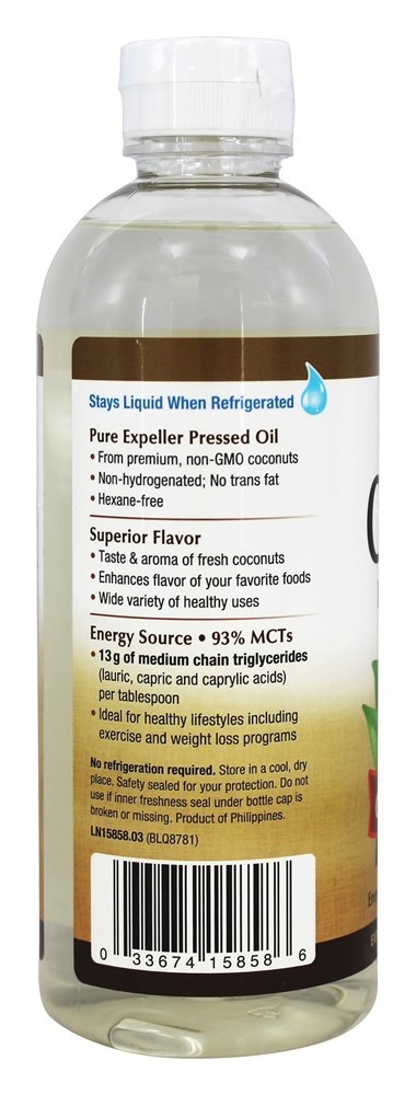 Óleo Premium de Coco Líquido - 20 fl. oz. Nature's Way - Imagem 3