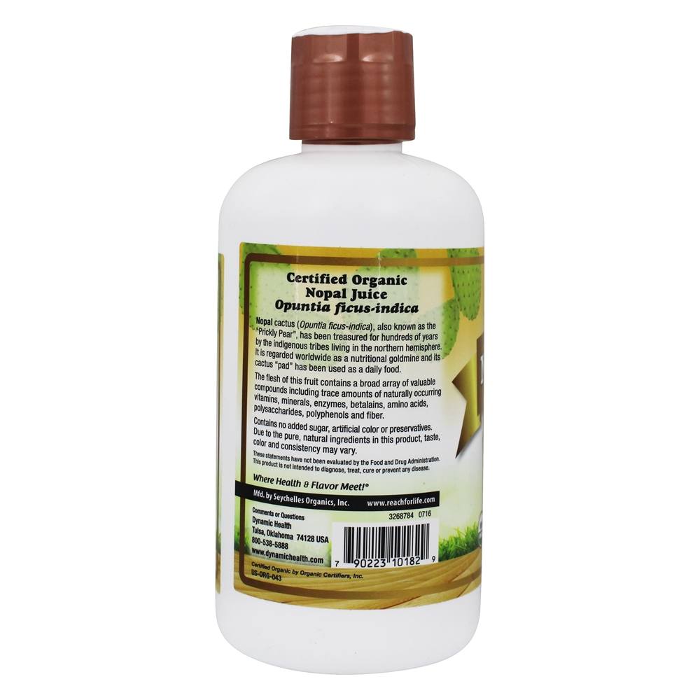 Nopal gold certified organic 100 % Pure - 32 fl. oz. Dynamic Health - Imagem 3